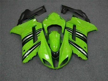 Cheap 2007-2008 Green Black Kawasaki Ninja ZX6R Motorcycle Fairings Canada