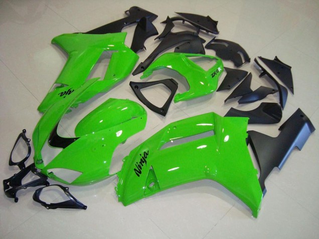 Cheap 2007-2008 Green Matte Black Kawasaki Ninja ZX6R Motorcycle Fairings Canada