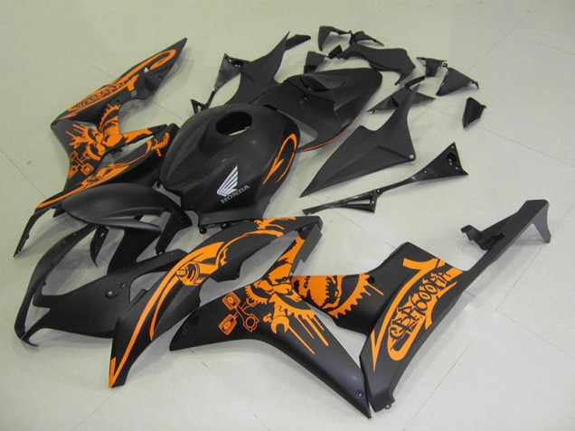 Cheap 2007-2008 Matte Black Orange Sticker Honda CBR600RR Motorcycle Fairings Canada Cheap 2007-2008 Matte Black Orange Sticker Honda CBR600RR Motorcycle Fairings Canada