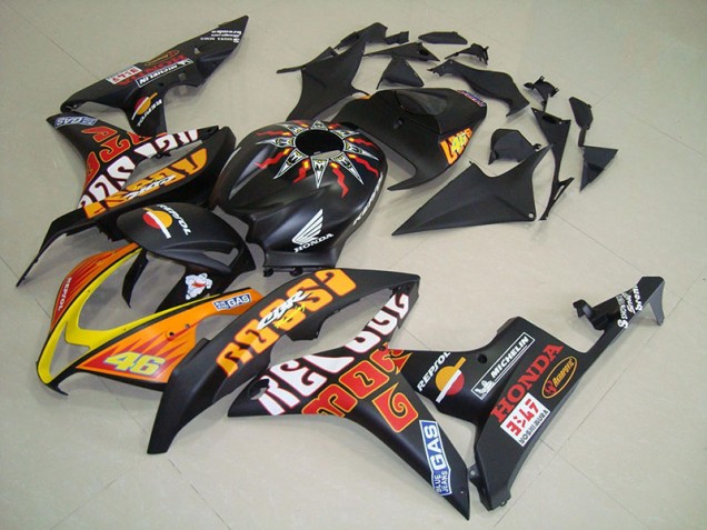 Cheap 2007-2008 Matte Black Rossi Honda CBR600RR Motorcycle Fairings Canada Cheap 2007-2008 Matte Black Rossi Honda CBR600RR Motorcycle Fairings Canada