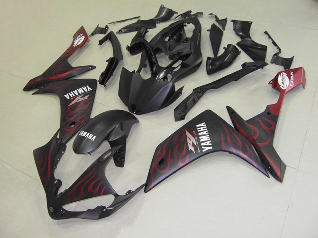 Cheap 2007-2008 Matte Red Flame Yamaha YZF R1 Motorcycle Fairings Canada Cheap 2007-2008 Matte Red Flame Yamaha YZF R1 Motorcycle Fairings Canada