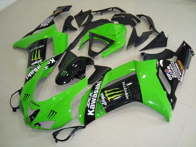 Cheap 2007-2008 Monster Green Kawasaki Ninja ZX6R Motorcycle Fairings Canada Cheap 2007-2008 Monster Green Kawasaki Ninja ZX6R Motorcycle Fairings Canada
