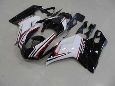 Cheap 2007-2012 Black Tricolor Ducati 848 1098 1198 Motorcycle Fairings Canada