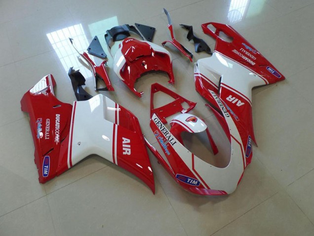 Cheap 2007-2012 Red and White Air Ducati 848 1098 1198 Motorcycle Fairings Canada Cheap 2007-2012 Red and White Air Ducati 848 1098 1198 Motorcycle Fairings Canada