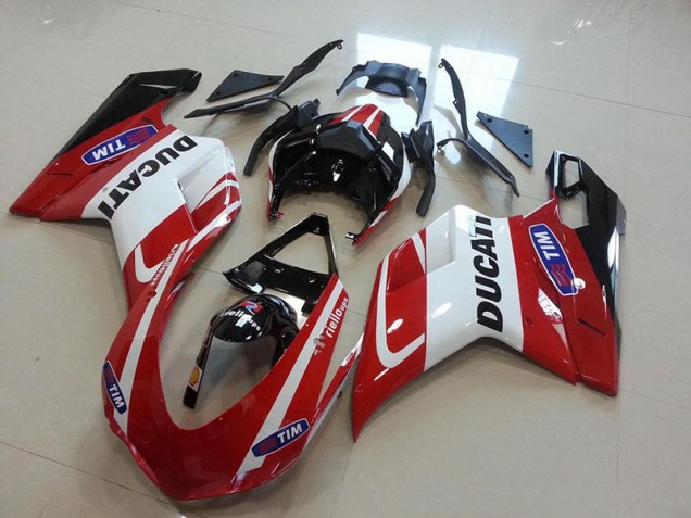 Cheap 2007-2012 Red White Ducati 848 1098 1198 Motorcycle Fairings Canada Cheap 2007-2012 Red White Ducati 848 1098 1198 Motorcycle Fairings Canada