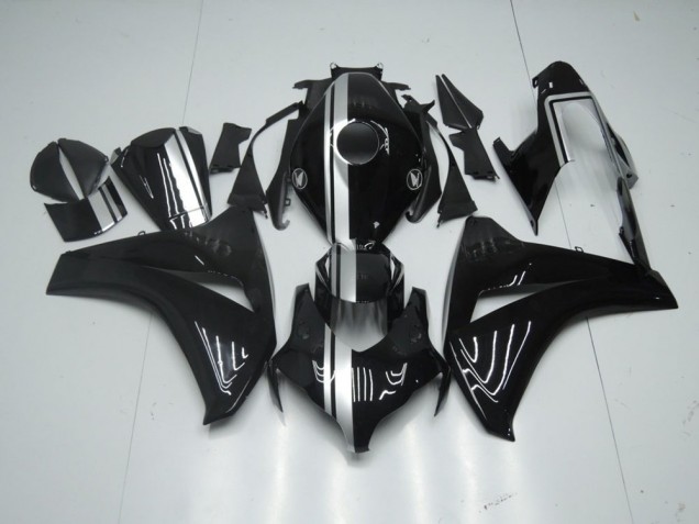 Cheap 2008-2011 Glossy Black with Silver Stripe Honda CBR1000RR Motorcycle Fairings Canada Cheap 2008-2011 Glossy Black with Silver Stripe Honda CBR1000RR Motorcycle Fairings Canada