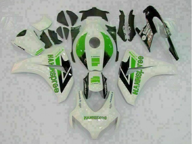 Cheap 2008-2011 Green White Honda CBR1000RR Full Fairing Kit Canada