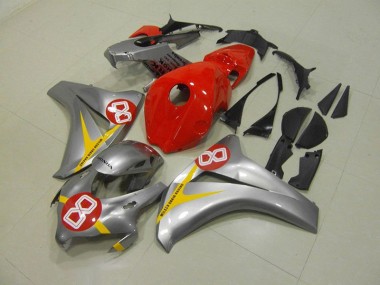 Cheap 2008-2011 Silver Red 8 Honda CBR1000RR Motorcycle Fairings Canada