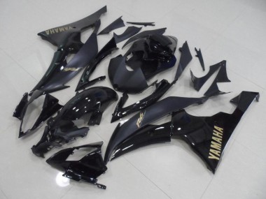 Cheap 2008-2016 Black with Gold Sticker Yamaha YZF R6 Motorcycle Fairings Canada