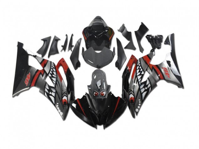 Cheap 2008-2016 Grey Red Shark Yamaha YZF R6 Motorcycle Fairings Canada