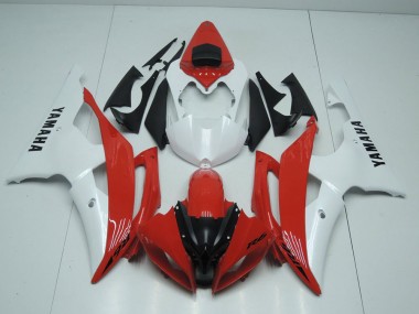 Cheap 2008-2016 Red and Pearl White Yamaha YZF R6 Motorcycle Fairings Canada