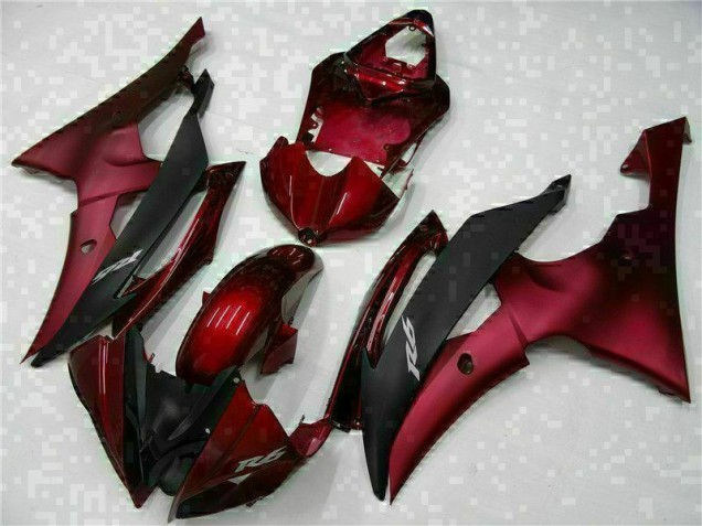 Cheap 2008-2016 Red Black Yamaha YZF R6 Fairing Kit Canada