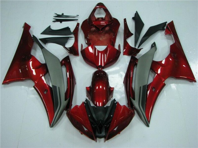 Cheap 2008-2016 Red Grey Yamaha YZF R6 Motorcycle Fairings Canada