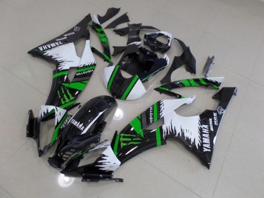 Cheap 2008-2016 Special White Green Monster Yamaha YZF R6 Motorcycle Fairings Canada