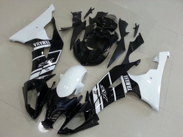 Cheap 2008-2016 White and Black Yamaha YZF R6 Motorcycle Fairings Canada