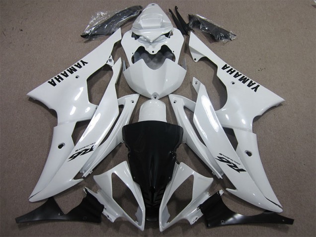 Cheap 2008-2016 White Black Decal Yamaha YZF R6 Motorcycle Fairings Canada