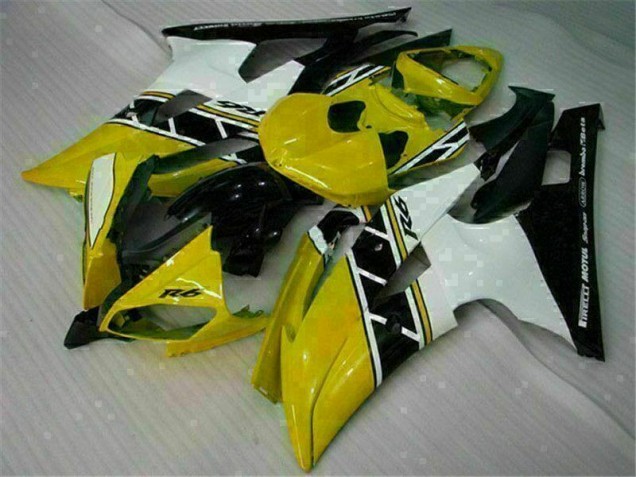 Cheap 2008-2016 Yellow White Yamaha YZF R6 Motorcycle Fairings Canada