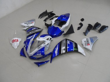 Cheap 2009-2011 Blue White Yamaha YZF R1 Motorcycle Fairings Canada