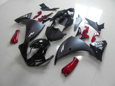 Cheap 2009-2011 Matte Black Red Yamaha YZF R1 Motorcycle Fairings Canada