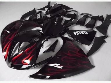 Cheap 2009-2011 Red Black Flame Yamaha YZF R1 Motorcycle Fairings Canada