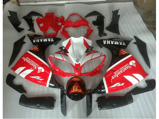 Cheap 2009-2011 Red White and Black Graphic Yamaha YZF R1 Motorcycle Fairings Canada Cheap 2009-2011 Red White and Black Graphic Yamaha YZF R1 Motorcycle Fairings Canada