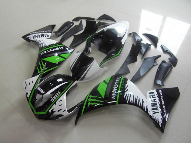 Cheap 2009-2011 White Green Monster Yamaha YZF R1 Motorcycle Fairings Canada Cheap 2009-2011 White Green Monster Yamaha YZF R1 Motorcycle Fairings Canada