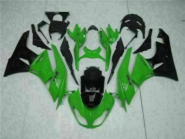 Cheap 2009-2012 Black Green Kawasaki Ninja ZX6R Motorcycle Fairings Canada Cheap 2009-2012 Black Green Kawasaki Ninja ZX6R Motorcycle Fairings Canada