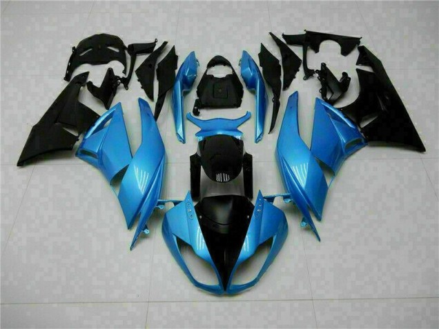 Cheap 2009-2012 Blue Black Kawasaki Ninja ZX6R Motorcycle Fairings Canada Cheap 2009-2012 Blue Black Kawasaki Ninja ZX6R Motorcycle Fairings Canada