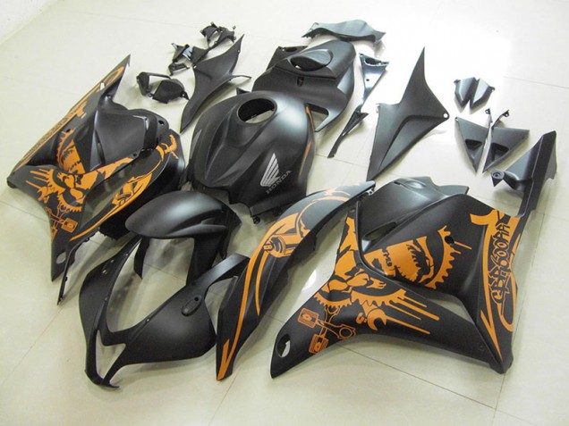 Cheap 2009-2012 Matte Black Orange Sticker Honda CBR600RR Motorcycle Fairings Canada Cheap 2009-2012 Matte Black Orange Sticker Honda CBR600RR Motorcycle Fairings Canada