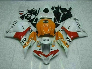 Cheap 2009-2012 White Orange Honda CBR600RR Motorcycle Fairings Canada