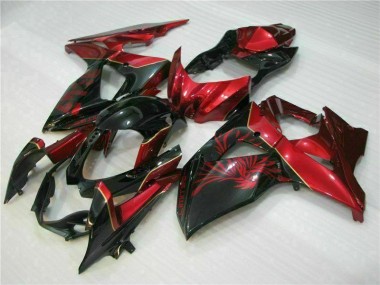 Cheap 2009-2016 Red Flame Black Suzuki GSXR1000 Motorcycle Fairings Canada