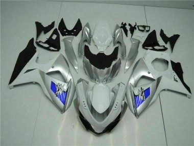 Cheap 2009-2016 Silver White Suzuki GSXR1000 Motorcycle Fairings Canada