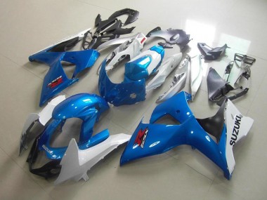Cheap 2009-2016 White Blue Suzuki GSXR 1000 Motorcycle Fairings Canada