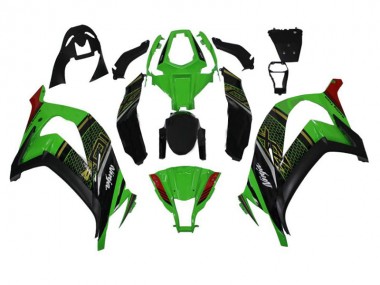 Cheap 2011-2015 Green Black Kawasaki Ninja ZX10R Injection Fairing Kit Canada