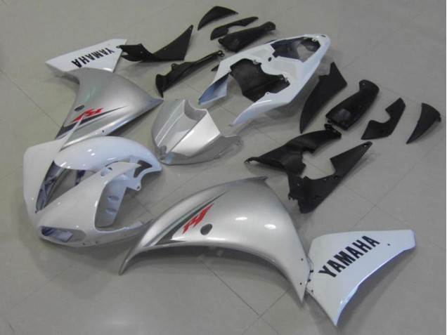 Cheap 2012-2014 White Silver Yamaha YZF R1 Motorcycle Fairings Canada Cheap 2012-2014 White Silver Yamaha YZF R1 Motorcycle Fairings Canada