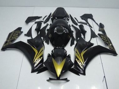 Cheap 2012-2016 Glossy Black and Gold Honda CBR1000RR Motorcycle Fairings Canada
