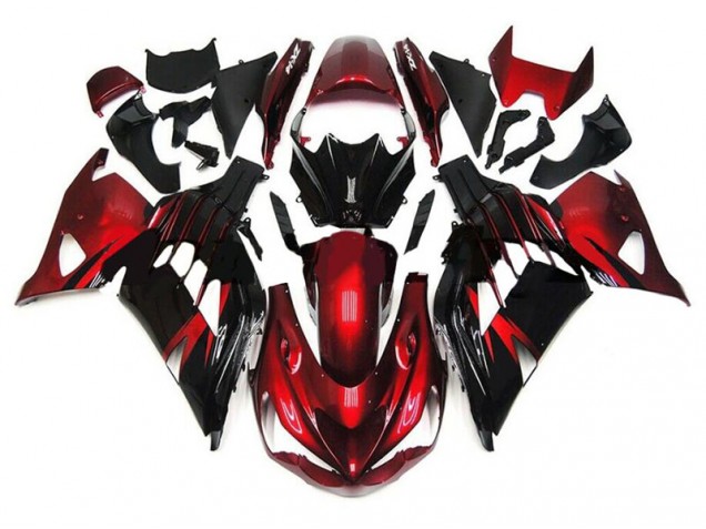 Cheap 2012-2019 Red Black Kawasaki Ninja ZX14R Motorcycle Fairings Canada Cheap 2012-2019 Red Black Kawasaki Ninja ZX14R Motorcycle Fairings Canada