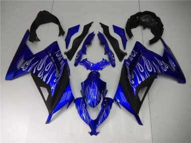 Cheap 2013-2016 Blue White Black Kawasaki Ninja EX300 Motorcycle Fairings Canada