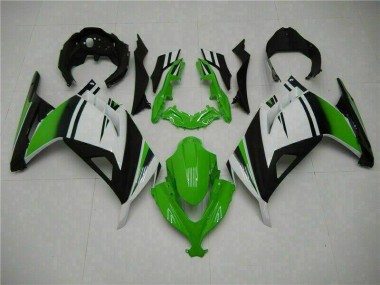 Cheap 2013-2016 Green Black Silver Kawasaki Ninja EX300 Motorcycle Fairings Canada