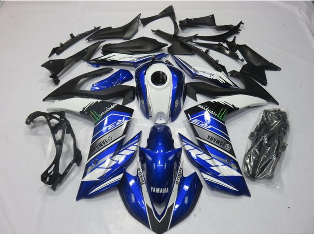 Cheap 2015-2018 Monster Blue Yamaha YZF R3 Motorcycle Fairings Canada Cheap 2015-2018 Monster Blue Yamaha YZF R3 Motorcycle Fairings Canada