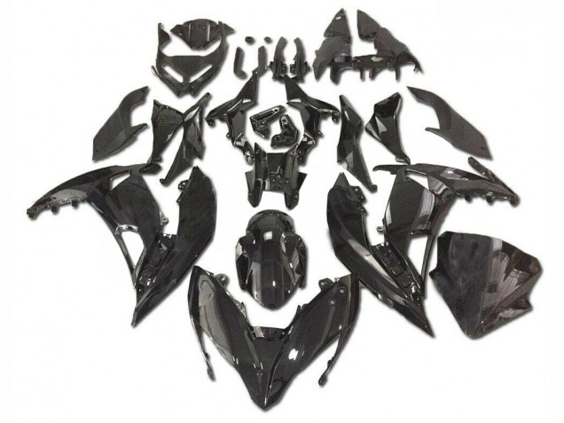 Cheap 2017-2019 Glossy Black Kawasaki Ninja EX650 Motorcycle Fairings Canada Cheap 2017-2019 Glossy Black Kawasaki Ninja EX650 Motorcycle Fairings Canada